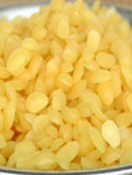 Beeswax pearls, yellow