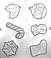 Christmas Assortment mold, #2024.