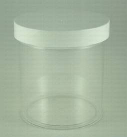Jar, polystyrene, clear, 16 oz., 89/400.