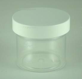 Jar, polystyrene, clear, 2 oz., 53/400.
