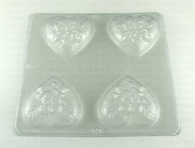 Heart & Angels soap mold, #015.