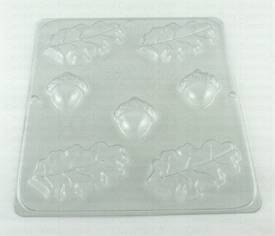 Oak Leaves & Acorn soap mold, #1315.