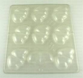 Heart, double, soap mold, #3016.