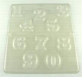 Numbers soap mold, #7002.