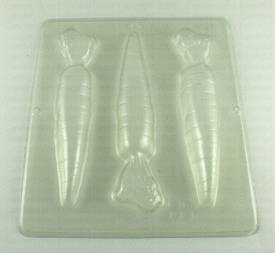 Carrots soap mold, #886.