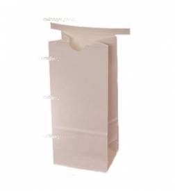 Tin-tie bag, half lb, white