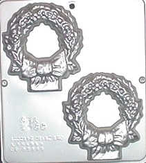Wreath (Christmas) soap mold, #2088