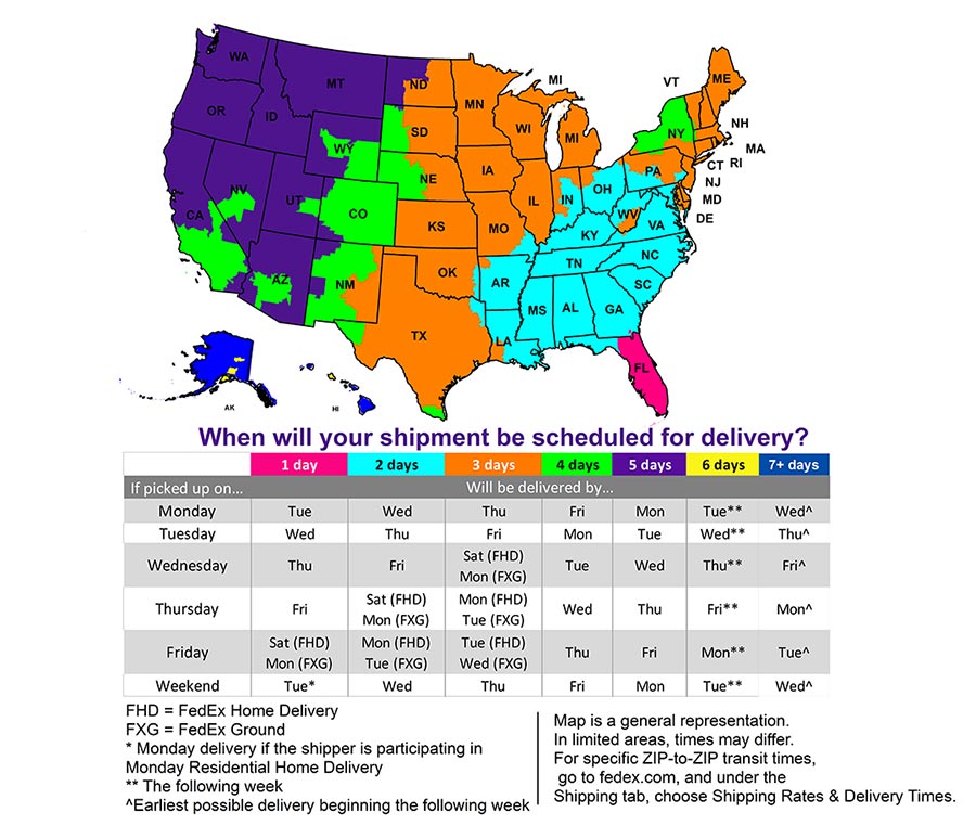 FedEx Transit Map